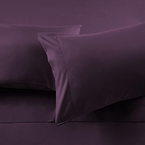 HOMEIDEAS Full Size Bed Sheets - 4 Piece Set (Purple) - Extra Soft Brushed Microfiber 1800 Bedding Sheets, Deep Pocket, Wrinkle & Fade Free