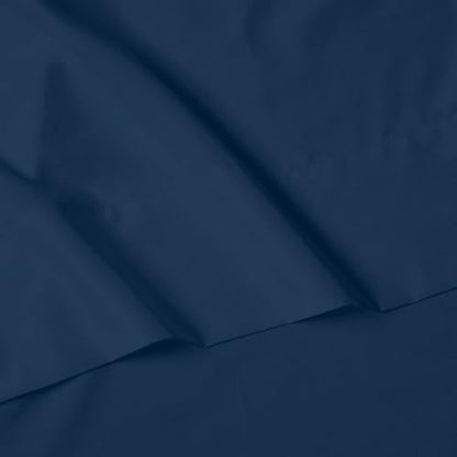 Elegant Comfort Luxury 4-Piece Bed Sheet Set - Luxury Bedding 1500 Premium Hotel Quality Microfiber, Wrinkle Resistant Cool and Breathable, Easy Elastic Fitted, RV Short Queen, Navy Blue