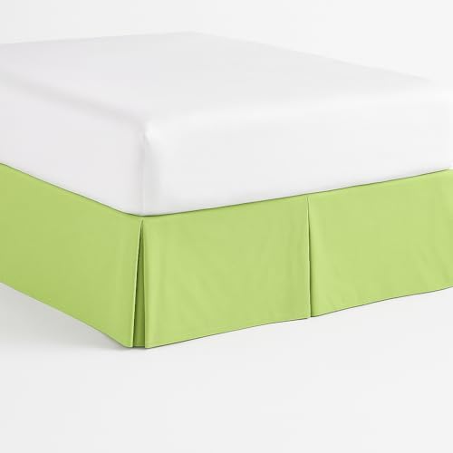 Mattress-Homes Luxury Box Pleated Bed Skirt Split Corners Platform Style Easy Fit Fade & Wrinkle Resistant with Tailored Drop 14 Inch (Twin, Sage)