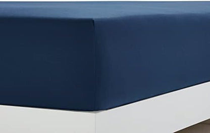 Clara Clark Bed Sheets, Premier 1800 Series 4 Piece Bed Sheet Set, Deep Pocket, Wrinkle, Fade, Stain Resistant, Luxury Soft Bedding Sheets & Pillowcases, Twin-XL, Navy Blue