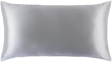 Slip Silk King Pillowcase, Silver | 100% Pure 22 Momme Mulberry Silk