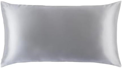 Slip Silk King Pillowcase, Silver | 100% Pure 22 Momme Mulberry Silk