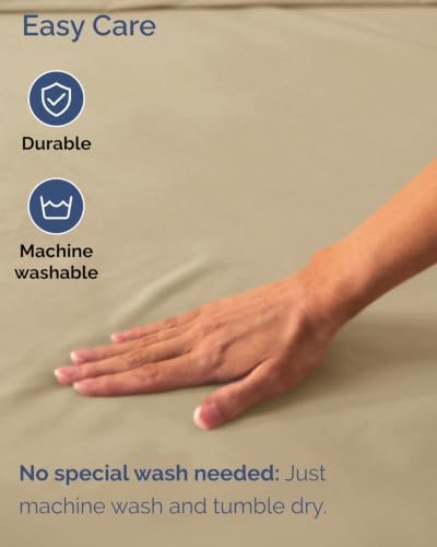 CGK Linens Extra Deep Flex Top Split Head King Fitted Sheet Only - Beige