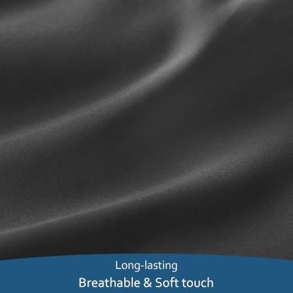 Extra Deep Pocket Full Sheet Set 4 Piece Set, Full Size Bed Sheets Black