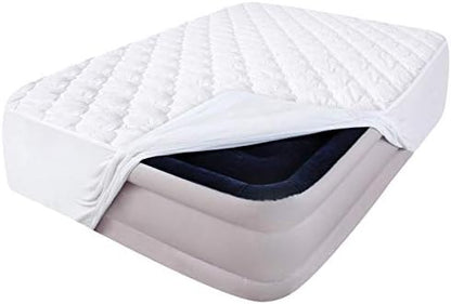 Queen Air Mattress Pad Cover Thick Quilted Topper Fits Inflatable Matresss