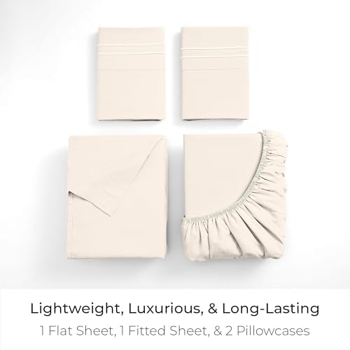 Mellanni King Sheets Set - 4 PC Iconic Collection Bedding