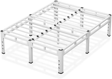 NKZ 2-in-1 Queen Size Metal Platform Bed Frame, 14 Inch Heavy Duty Bed Base