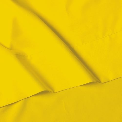 Elegant Comfort Luxury 4-Piece Bed Sheet Set - Luxury Bedding 1500 Premium Hotel Quality Microfiber, Wrinkle Resistant Cool & Breathable, Easy Elastic Fitted, King, Yellow