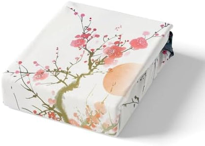 Feelyou Cherry Blossoms Duvet Cover Twin Size Boys Girls Teens