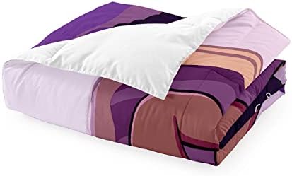 Black Girls Magic Comforter Sets, African American Soft Fluffy Comforter Duvet, Love Music Purple Girl Designs Full Size Afro Pretty Girls Comforter Set for Teens Kids Princess Cute Room Decor