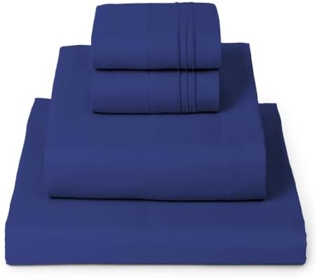 Mellanni Iconic 4-Piece, Ultra Soft Sheet Set (Queen, Royal Blue)