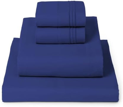 Mellanni Iconic 4-Piece, Ultra Soft Sheet Set (Queen, Royal Blue)