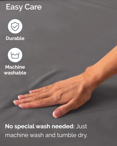 CGK Linens 2 Pack Extra Deep King Fitted Sheets - Dark Grey
