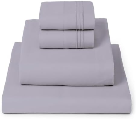 Mellanni Iconic 4-Piece, Ultra Soft Sheet Set (King, Lavender)