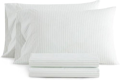 Martha Stewart - Twin Size Sheet Set with Fitted Sheet & Pillowcase