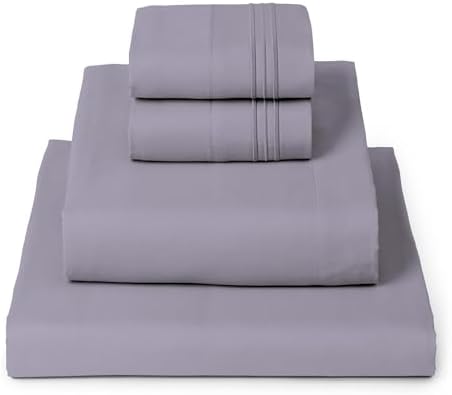 Mellanni Iconic 4-Piece, Ultra Soft Sheet Set (Full, Hazy Lilac)