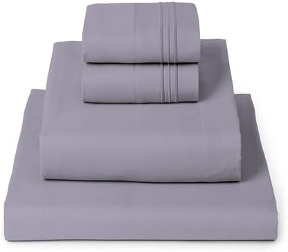 Mellanni Iconic 4-Piece, Ultra Soft Sheet Set (Full, Hazy Lilac)