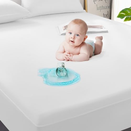 GRT 2 Pack Twin Mattress Protector Waterproof, Premium Twin Mattress Cover