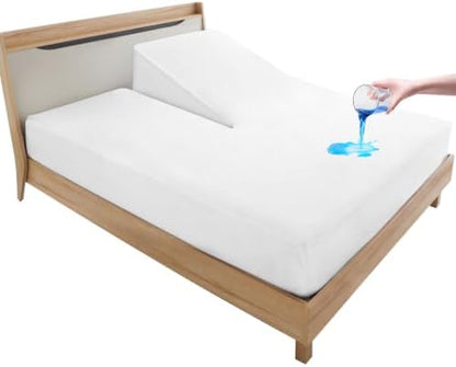 Split Head Top 34" King Waterproof Mattress Protector for Adjustable Bed