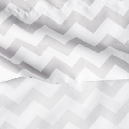 California King Sheet Sets - Breathable Luxury Sheets with Full Elastic & Secure Corner Straps Built In - 1800 Supreme Collection Cal King Deep Pocket Bedding, Sheet Set, California King, Chevron Gray