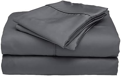 ettitude 100% Lyocell from Organic Bamboo Sheet Set (Queen, Slate Grey)