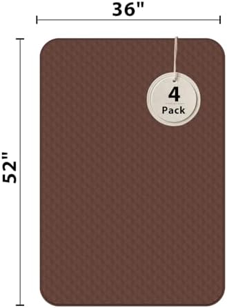 Bed Pads Washable Waterproof 36x52 Inch (4 Pack), Extra Large Washable Pads for Incontinence, Bed Wetting, and Pet Protection, Brown Ideal for Elderly, Adults, Kids and Pets