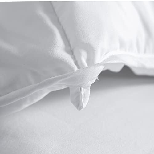 Winter Extra Warm White Cal King Size Down Alternative Comforter, Heavyweight All Season Fiberfill Comforter Duvet Insert 108x98 with Corner Tabs - Ultra Soft Brushed Microfiber Shell