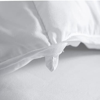 Winter Extra Warm White Cal King Size Down Alternative Comforter, Heavyweight All Season Fiberfill Comforter Duvet Insert 108x98 with Corner Tabs - Ultra Soft Brushed Microfiber Shell