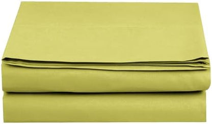 Elegant Comfort Premium Hotel Quality 1-Piece Flat Sheet, Luxury and Softest 1500 Premium Hotel Quality Microfiber Bedding Flat Sheet, Wrinkle-Free, Stain-Resistant, Queen, Pistachio