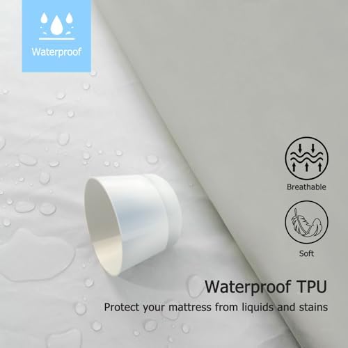 Softhour Full Mattress Protector Waterproof, 16 Inch Deep Pocket Fitted