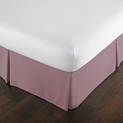 Hotel Style Queen Bed Skirt 14 Inch Drop Hides Box Springs Pleated Lavender