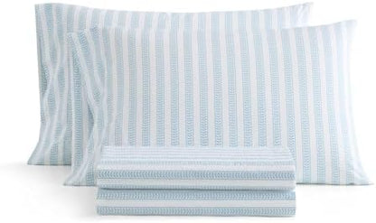 Martha Stewart - King Size Sheet Set with Fitted Sheet & Pillowcases