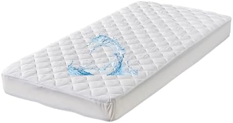 Kingnex Quilted Waterproof Twin XL Mattress Protector Pad for College Bed