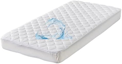 Kingnex Quilted Waterproof Twin XL Mattress Protector Pad for College Bed