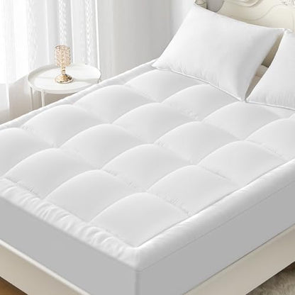 YUGYVOB King Mattress Topper Extra Thick, Cooling Plush Mattress Pad