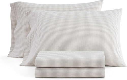 Martha Stewart - Queen Size Sheet Set with Fitted Sheet & Pillowcases