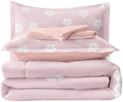 Pink Floral Bedding Sets for Girls, Full Size