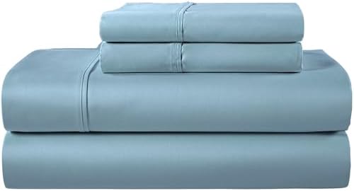 Full Size Sheet Sets, 400 Thread Count Cotton Bed Sheets - French Blue