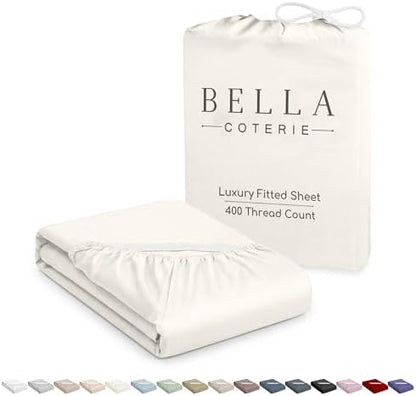 Bella Coterie | Luxury Bamboo Viscose Twin Size Fitted Sheet Only