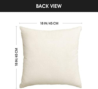 AVOIN colorlife Bless Our Home Farmhouse Eucalyptus Leaves Throw Pillow Covers, 18 x 18 Inch Truck Home Sweet Home Cushion Case Decorations Set of 4