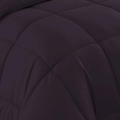 California King Comforter Set - Soft & Breathable 7-Piece Bedding Collection - 1 Comforter, 1 Fitted Sheet, 1 Flat, 4 Pillowcases - Deep Pocket - Premium Quality - Ideal for All Seasons, Purple