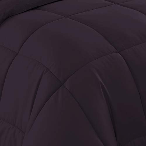 RV Short Queen Comforter Set for RV Camper - Comforter Set with Fitted & Flat Sheet, 4 Pillowcases - Tailored for RV Short Queen Beds - Cozy Essentials for Your RV Bedroom, Purple