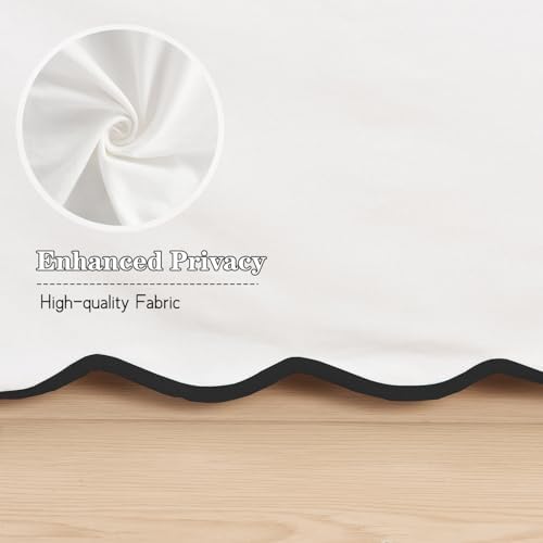 HIG Chic 14'' Full BedSkirts Scallop Edge Pleated Dust Ruffle