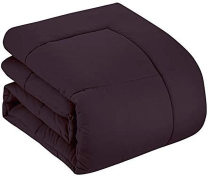 California King Comforter Set - Soft & Breathable 7-Piece Bedding Collection - 1 Comforter, 1 Fitted Sheet, 1 Flat, 4 Pillowcases - Deep Pocket - Premium Quality - Ideal for All Seasons, Purple