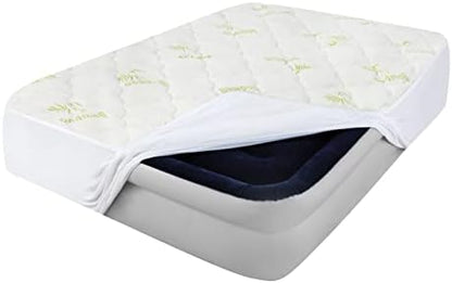 Twin Mattress Cover Air Mattress Topper, Viscose Made from Bamboo Mattress Pad for Kids, Soft Breathable and Noiseless Pillow Top Mattress Fits up to 16 inch