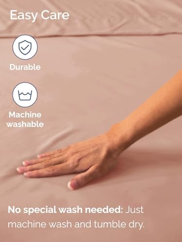 CGK Linens Extra Deep Queen Fitted Sheet - Fitted Sheet Only - Mauve