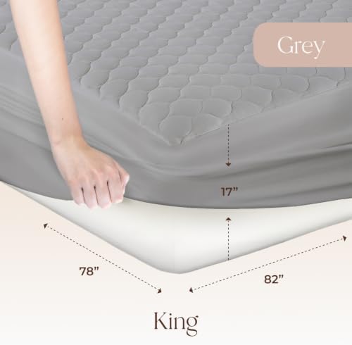 Whisper Organics 100% Cotton Organic Quilted Mattress Pad Protector