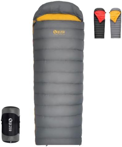 Down Sleeping Bag for Adults, 620 Fill Power Backpacking