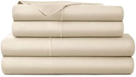 Whisper Organics 100% Organic Cotton Bed Sheets with Deep Pocket 4 Pc. Set