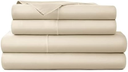Whisper Organics 100% Organic Cotton Bed Sheets with Deep Pocket 4 Pc. Set